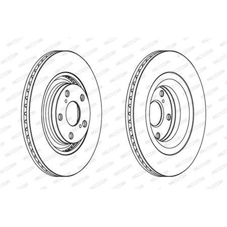 DDF1754C Brake Disc FERODO