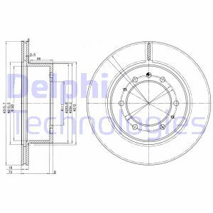 BG3117 Тормозной диск DELPHI - Top1autovaruosad