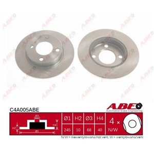 C4A005ABE Тормозной диск ABE      - Top1autovaruosad