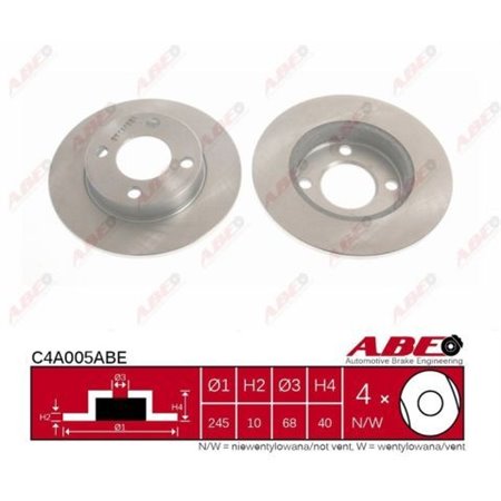 C4A005ABE Тормозной диск ABE