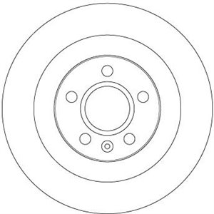 DF6970  Brake disc TRW 