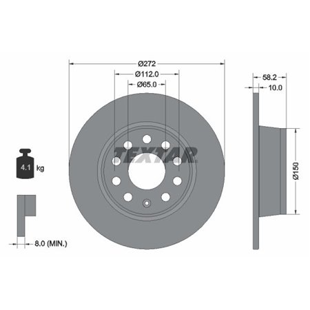 92300003 Brake Disc TEXTAR