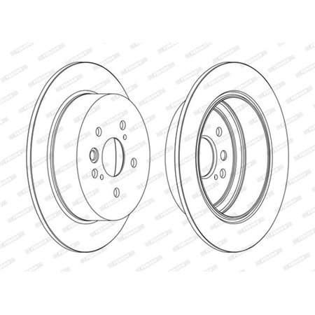 DDF1486C Brake Disc FERODO