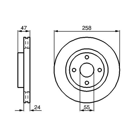 0 986 478 989 Brake Disc BOSCH