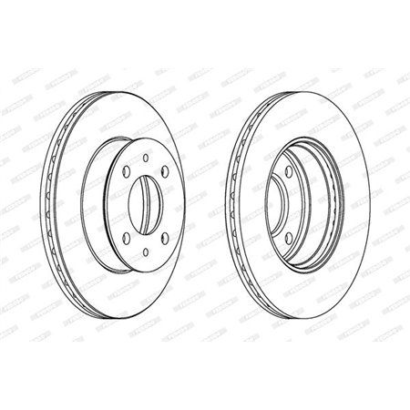 DDF1632 Тормозной диск FERODO