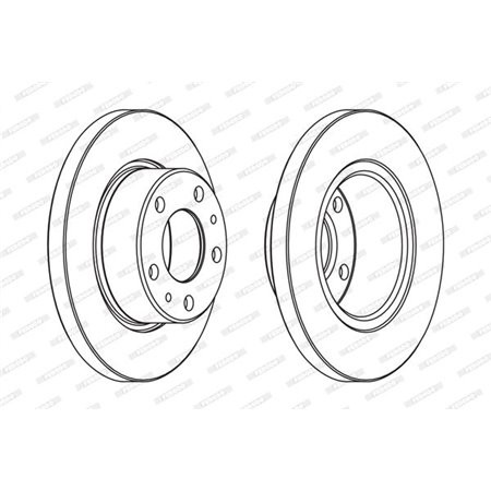 FCR194A Bromsskiva FERODO
