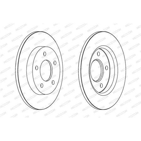 DDF1420C Тормозной диск FERODO