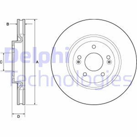 BG4683C Bromsskiva DELPHI