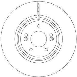 DF6958S  Brake disc TRW 