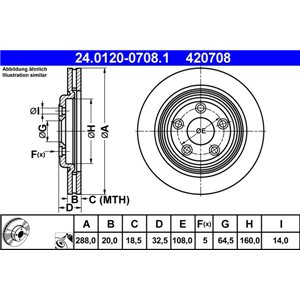 24.0120-0708.1 Bromsskiva ATE - Top1autovaruosad