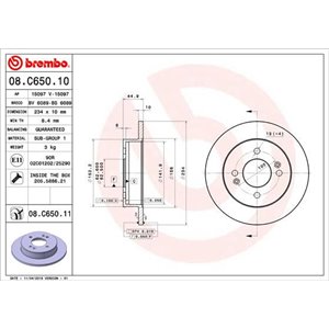 08.C650.11 Piduriketas BREMBO - Top1autovaruosad