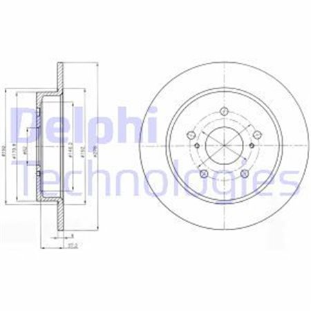 BG4222 Bromsskiva DELPHI