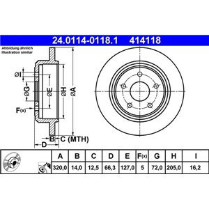 24.0114-0118.1 Тормозной диск ATE - Top1autovaruosad