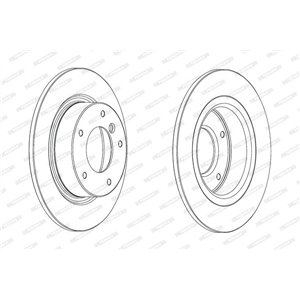 DDF2123C Brake Disc FERODO - Top1autovaruosad