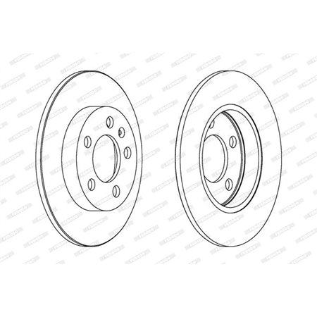 DDF1155C Brake Disc FERODO