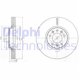 BG4083C Bromsskiva DELPHI - Top1autovaruosad