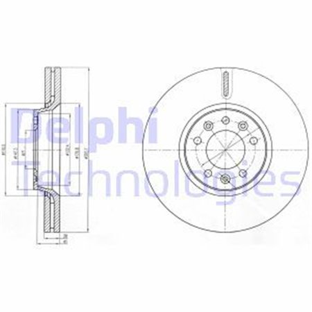 BG4083C Тормозной диск DELPHI