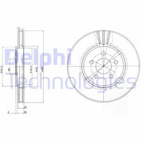 BG4000 Brake Disc DELPHI