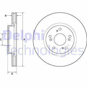 BG4698C Тормозной диск DELPHI     