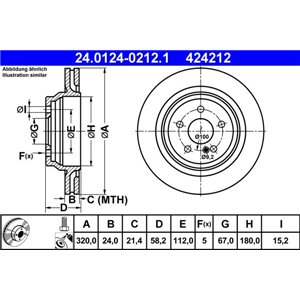 24.0124-0212.1 Тормозной диск ATE - Top1autovaruosad