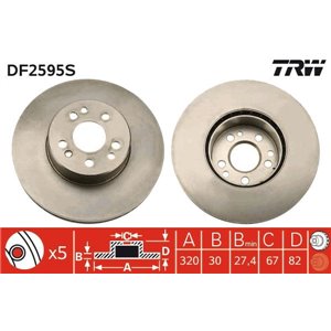 DF2595S  Piduriketas TRW 