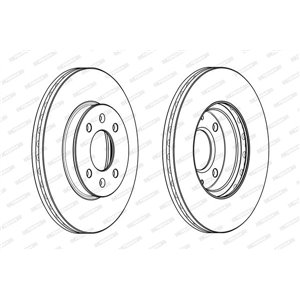 DDF2089C Тормозной диск FERODO     
