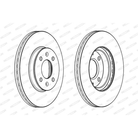 DDF2089C Brake Disc FERODO