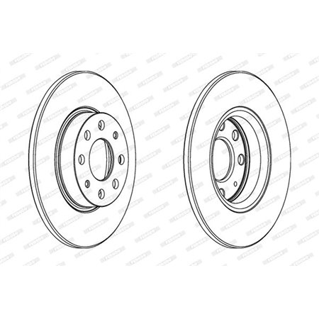 DDF1784C Brake Disc FERODO