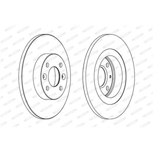 DDF1502C Brake Disc FERODO - Top1autovaruosad