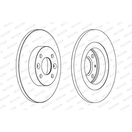 DDF1502C Brake Disc FERODO