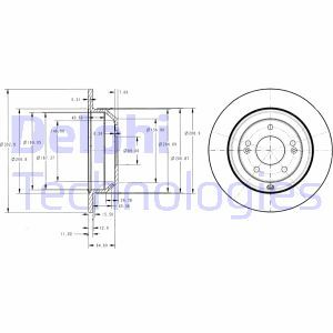 BG4335 Brake Disc DELPHI - Top1autovaruosad