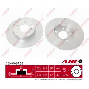 C3M068ABE Brake Disc ABE - Top1autovaruosad