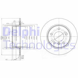 BG3948C Brake Disc DELPHI - Top1autovaruosad