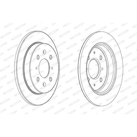 DDF2244C Тормозной диск FERODO     