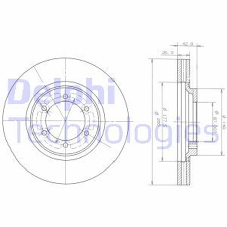 BG3936 Jarrulevy DELPHI