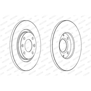 DDF1000C  Brake disc FERODO 