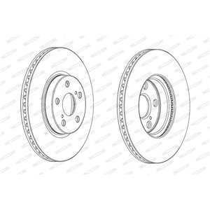 DDF1865C Тормозной диск FERODO     