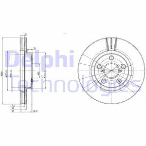 BG3347 Brake Disc DELPHI - Top1autovaruosad