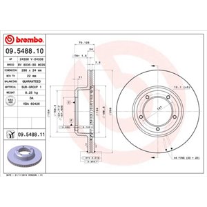 09.5488.11 Piduriketas BREMBO - Top1autovaruosad