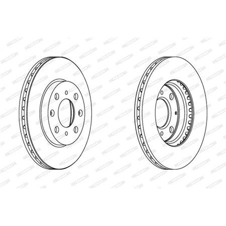 DDF1231C Brake Disc FERODO