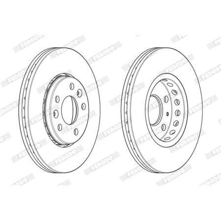 DDF2507C Brake Disc FERODO