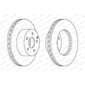 DDF1668 Тормозной диск FERODO     