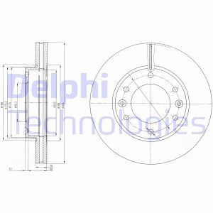 BG4137 Bromsskiva DELPHI - Top1autovaruosad