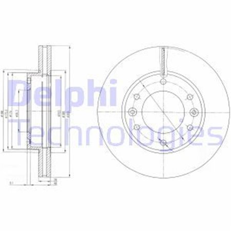 BG4137 Bromsskiva DELPHI