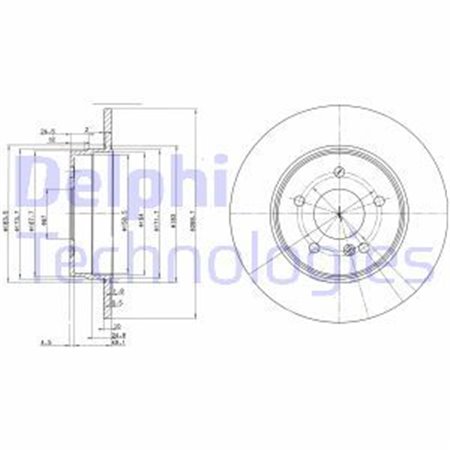 BG3239C Bromsskiva DELPHI