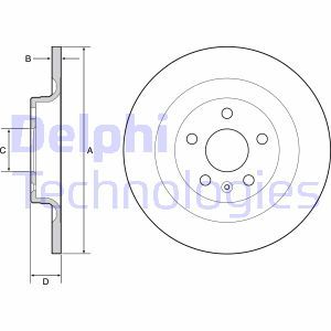 BG4950C Bromsskiva DELPHI - Top1autovaruosad