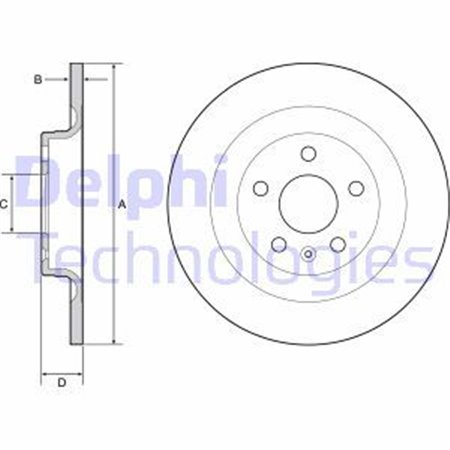 BG4950C Brake Disc DELPHI