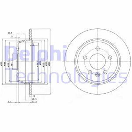 BG3241 Brake Disc DELPHI