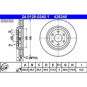 24.0128-0240.1 Тормозной диск ATE - Top1autovaruosad