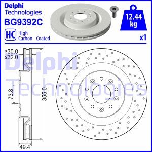 BG9392C Тормозной диск DELPHI - Top1autovaruosad